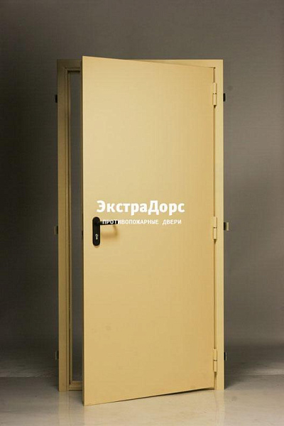 Дверь глухая противопожарная EI 30 ДМП желтая в Домодедово  купить