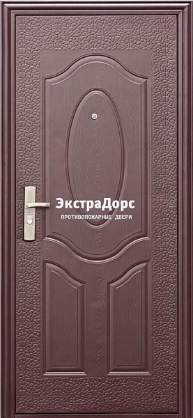 Дверь противопожарная утепленная металлическая глухая EI 30 с ламинатом в Домодедово  купить