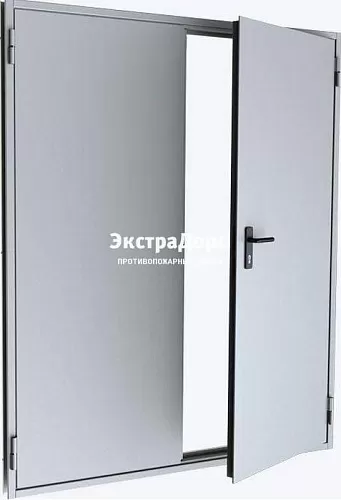 Противопожарная дверь двухстворчатая дымогазонепроницаемая